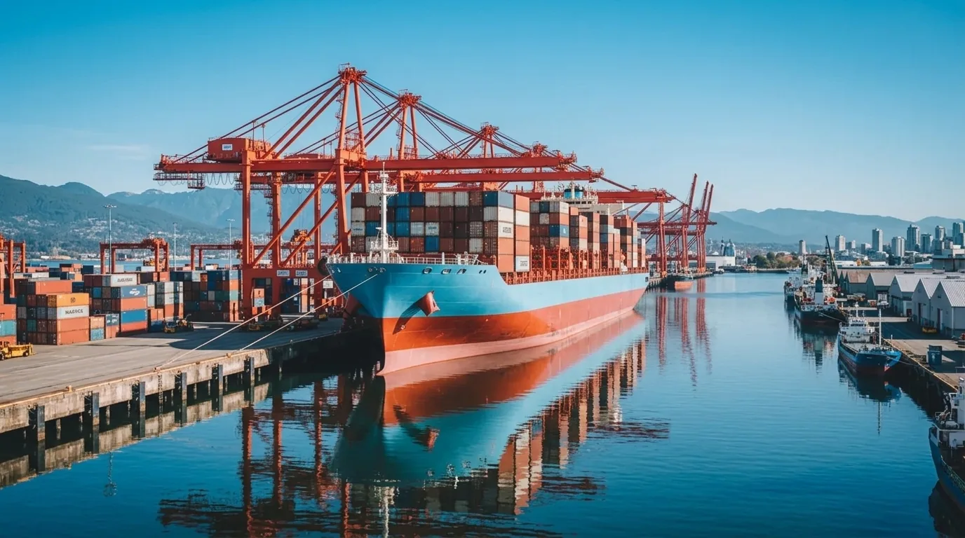 Sea freight container ship